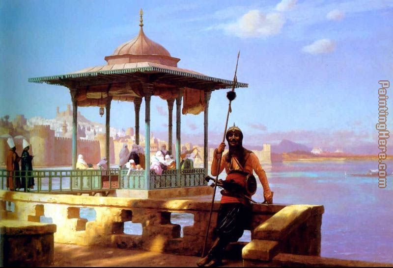 The Guardian of the Seraglio painting - Jean-Leon Gerome The Guardian of the Seraglio art painting